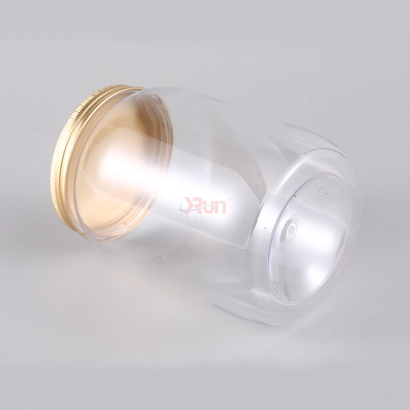 Our plastic containers for delicacies function as a clear plastic candy jar paired with screw on aluminum caps and Peelable induction seals.